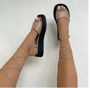 Hot sale strappy beach sandals