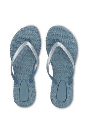 Ilse Jacobsen T Flip Flops With Glitter Lichen Blue CHEERFUL01 677