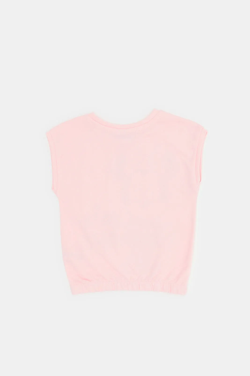 Infant Girls Pink Minnie Print Top