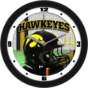Iowa Hawkeyes Wall Clock - Football Helmet