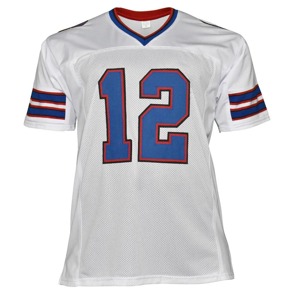 Jim Kelly Autographed Football Pro Style Jersey White (JSA)