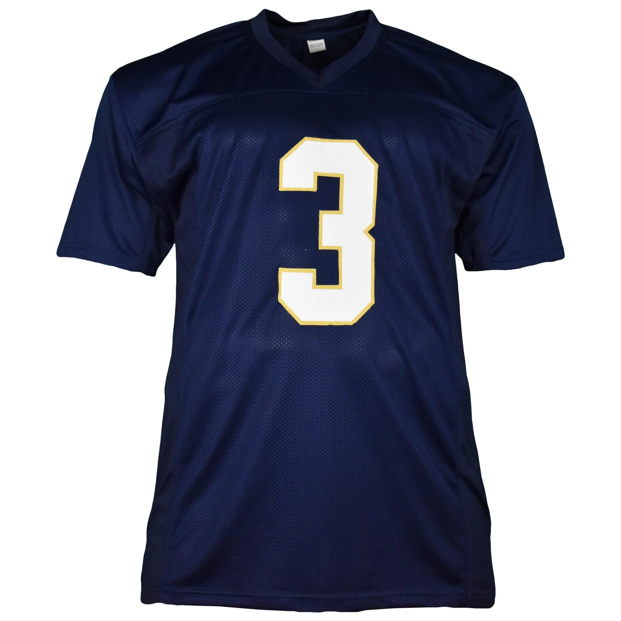 Joe Montana Autographed Notre Dame Football Jersey Blue (JSA)