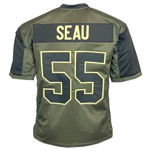 Junior Seau Unsigned Salute to Service Football Jersey