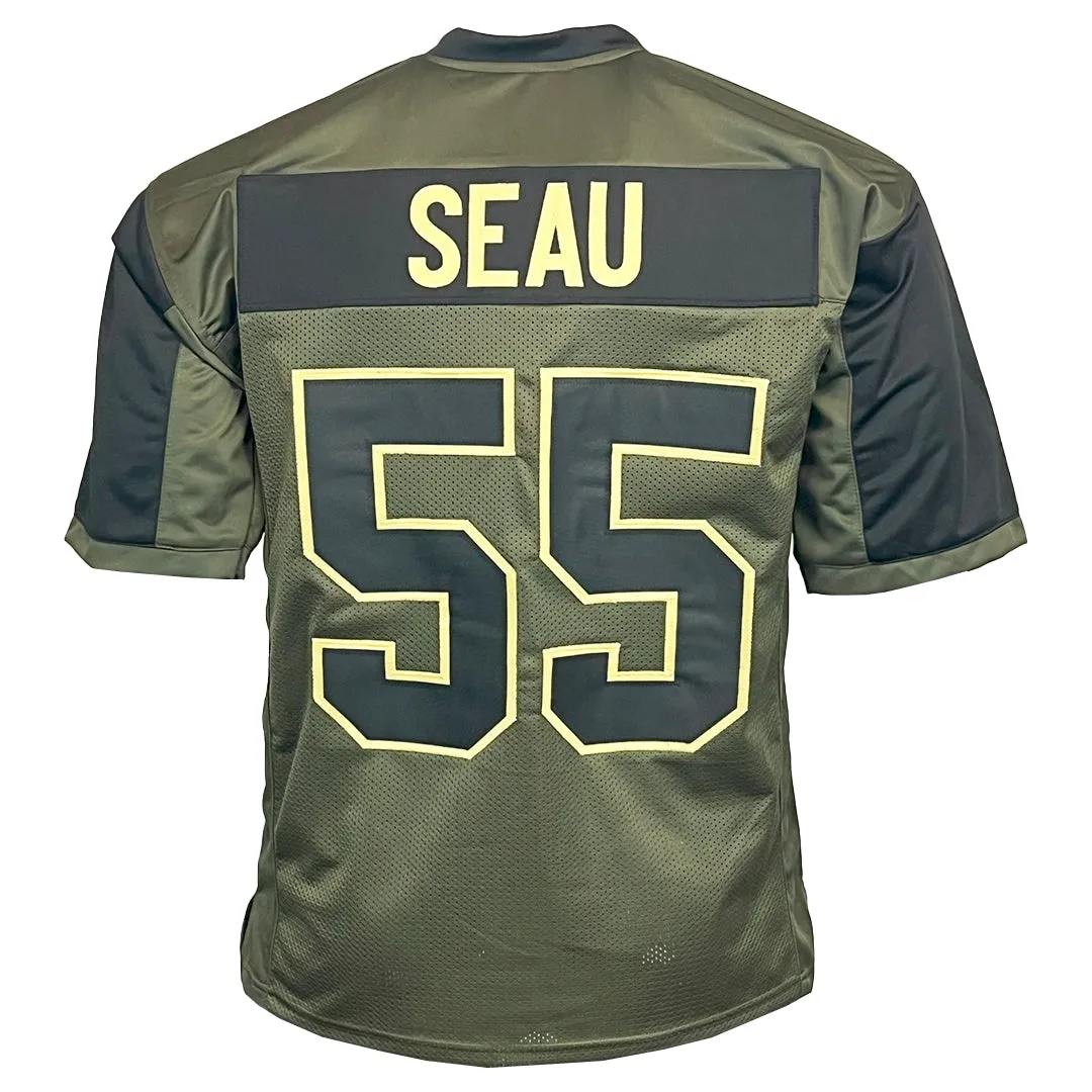 Junior Seau Unsigned Salute to Service Football Jersey