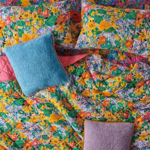 Kip&Co X Ken done Nasturtium Organic Cotton Quilted Pillowcase 2P Std Set