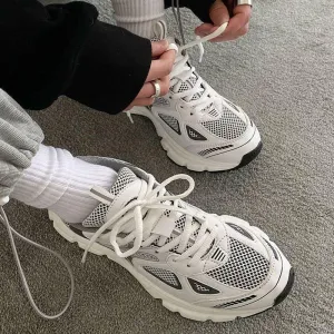 Leather Flat Sneakers Women's Men's Unisex Casual Shoes MSS0439 White Footwear