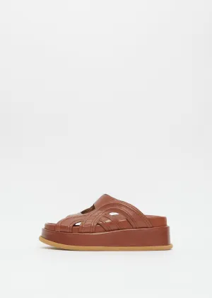Leather Sandal — Tan