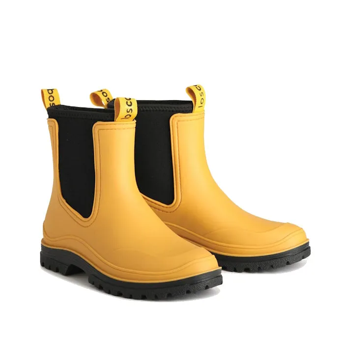 Los Cabos Amelia Corn Yellow Ankle Rain Boot Waterproof