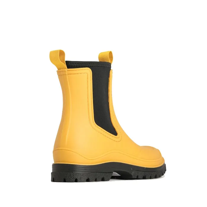 Los Cabos Amelia Corn Yellow Ankle Rain Boot Waterproof