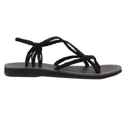 Markerandhands Handwoven Rope Flat Sandals For Women Spring Classic