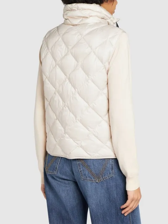 Max Mara   Tregic waterproof quilted down vest 
