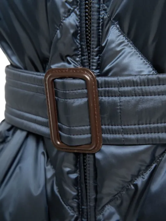 Max Mara   Tregil waterproof quilted long down vest 
