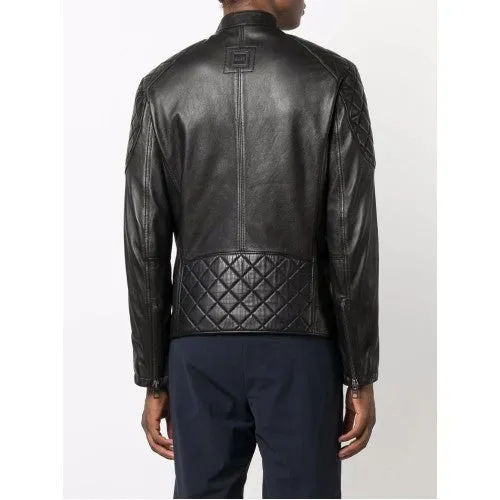 Men Designer Leather Jacket Dsquared2