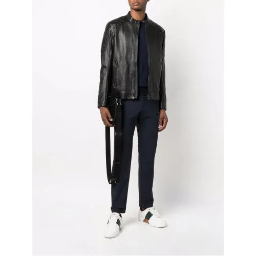 Men Designer Leather Jacket Dsquared2