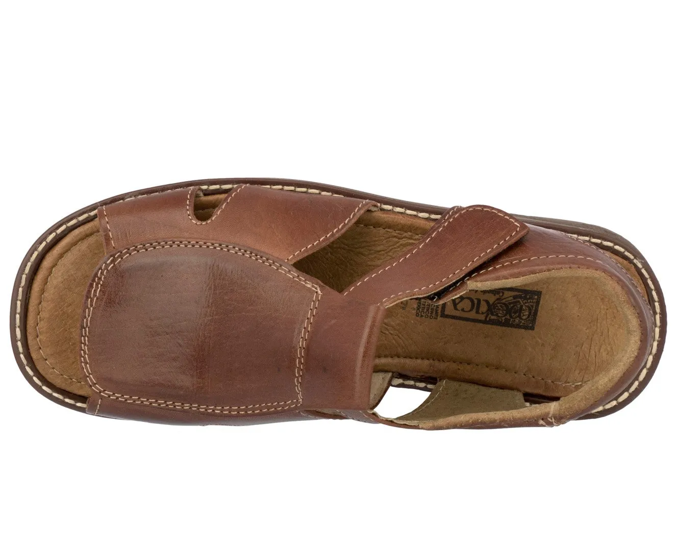 Men's Brown Genuine Slip On Leather Mexican Huaraches Sandals 292