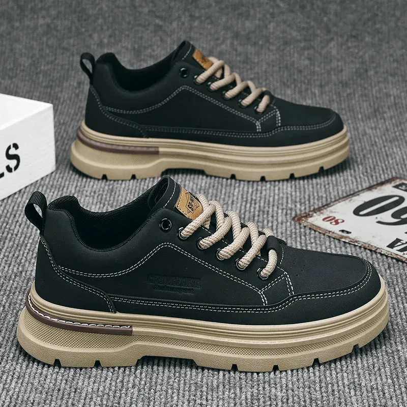 Men's Casual Shoes - Leather, Comfortable Sneakers - TSS356
