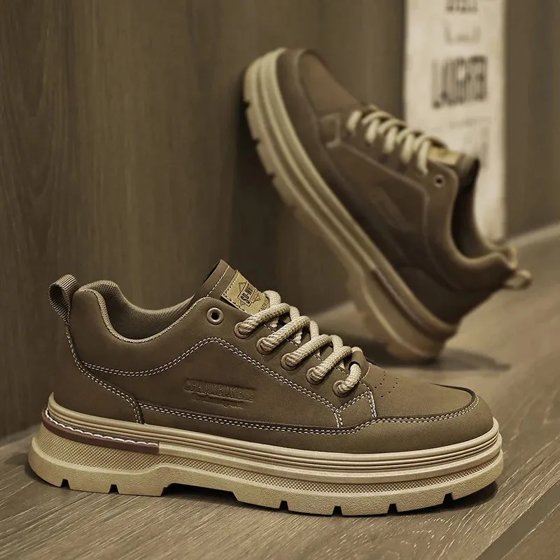Men's Casual Shoes - Leather, Comfortable Sneakers - TSS356