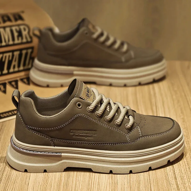 Men's Casual Shoes - Leather, Comfortable Sneakers - TSS356