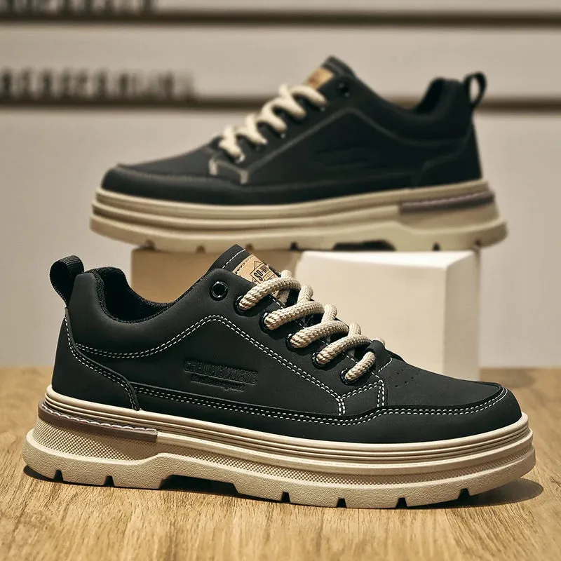 Men's Casual Shoes - Leather, Comfortable Sneakers - TSS356