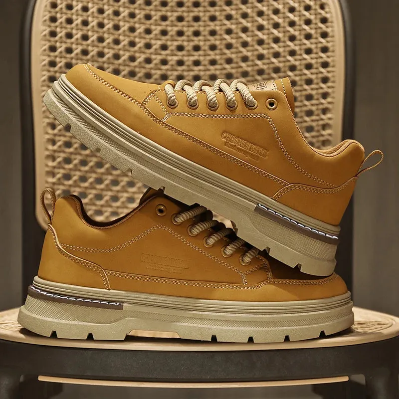Men's Casual Shoes - Leather, Comfortable Sneakers - TSS356
