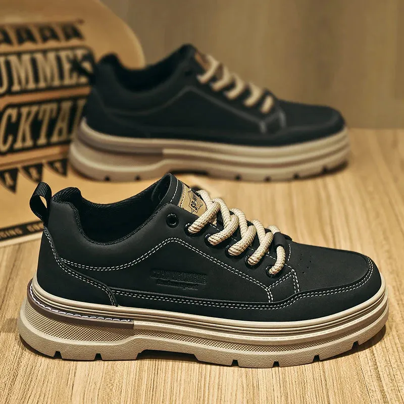 Men's Casual Shoes - Leather, Comfortable Sneakers - TSS356