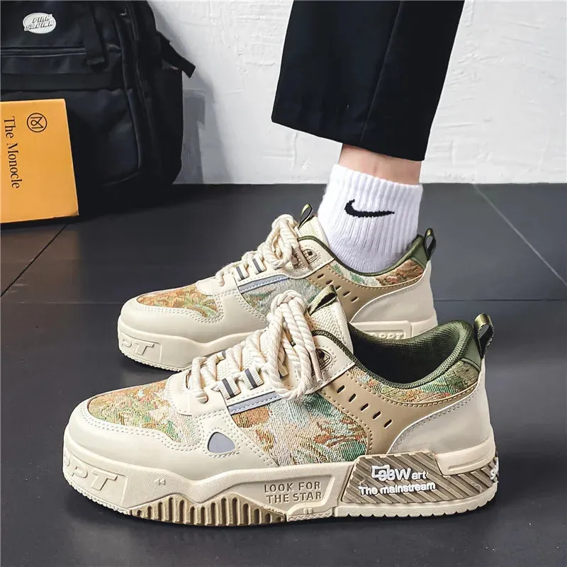 Men's Casual Shoes - Skateboarding Canvas Sneakers - TSS354