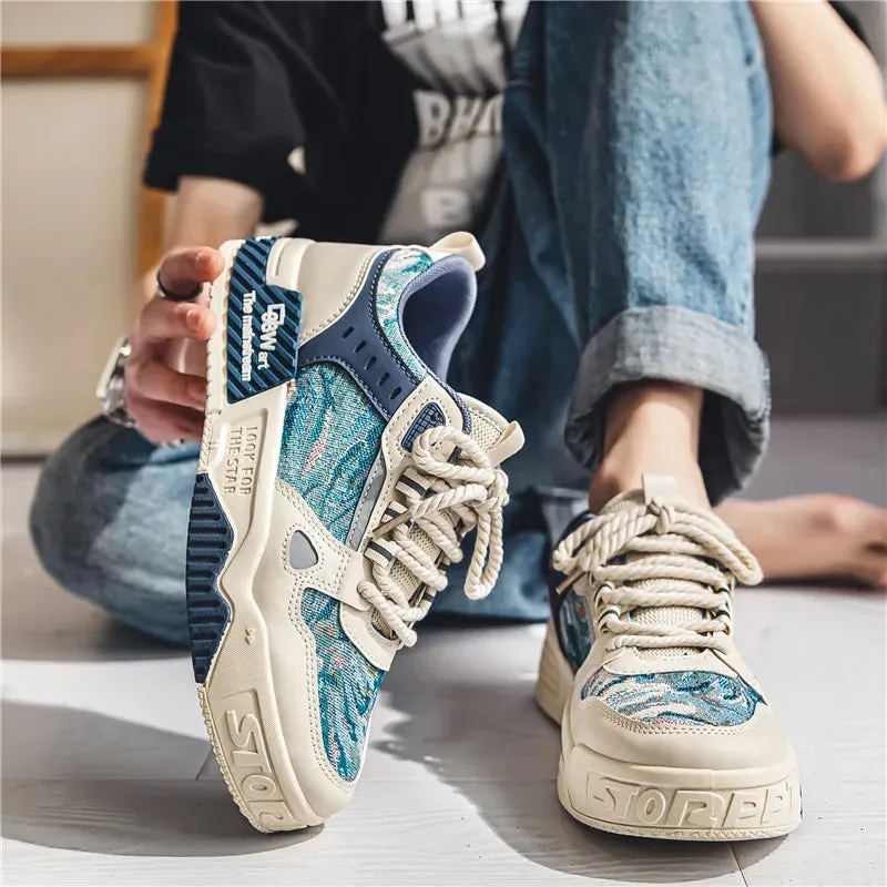 Men's Casual Shoes - Skateboarding Canvas Sneakers - TSS354