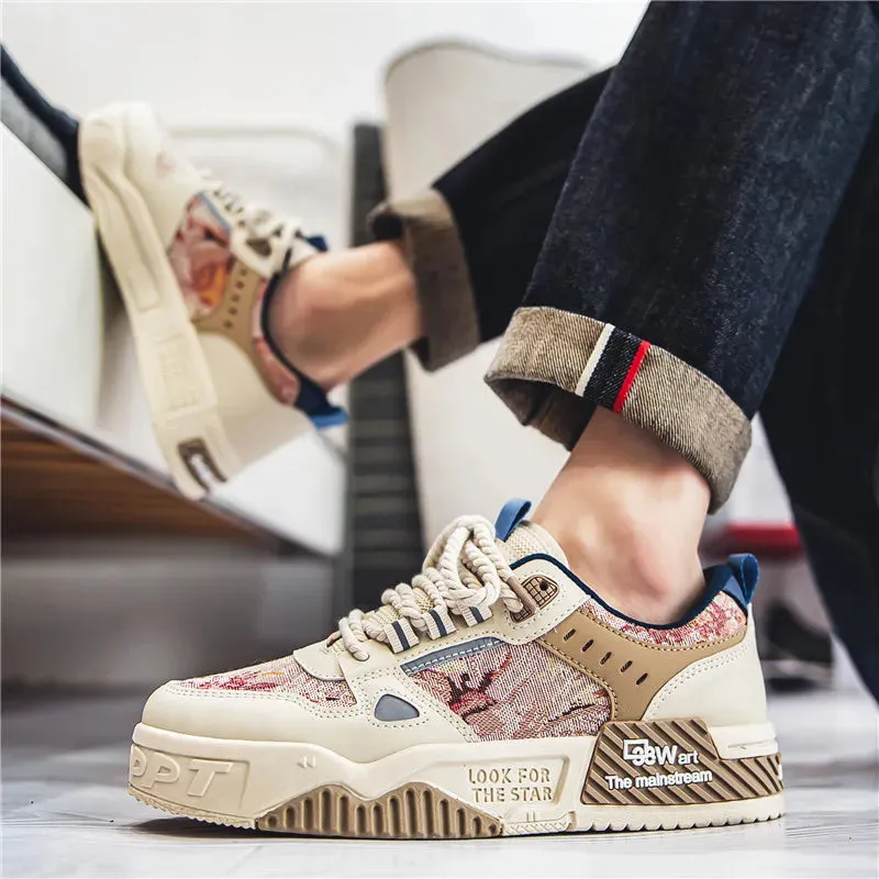 Men's Casual Shoes - Skateboarding Canvas Sneakers - TSS354