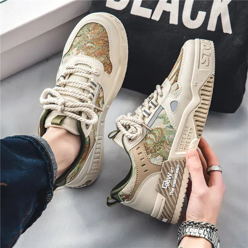 Men's Casual Shoes - Skateboarding Canvas Sneakers - TSS354