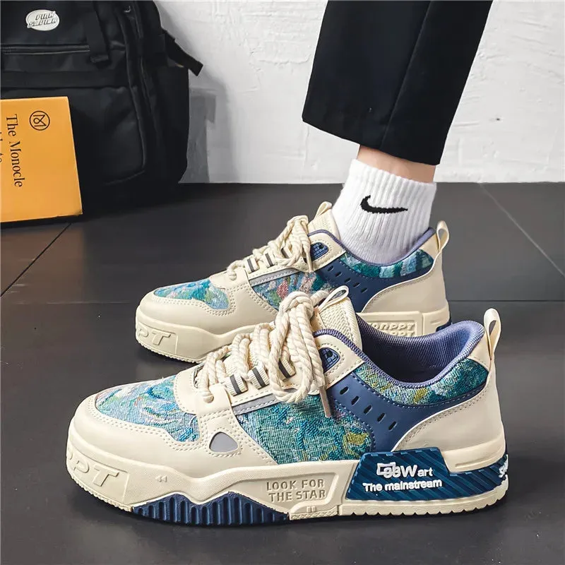 Men's Casual Shoes - Skateboarding Canvas Sneakers - TSS354
