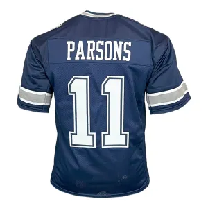 Micah Parsons Unsigned Dallas Blue Football Jersey