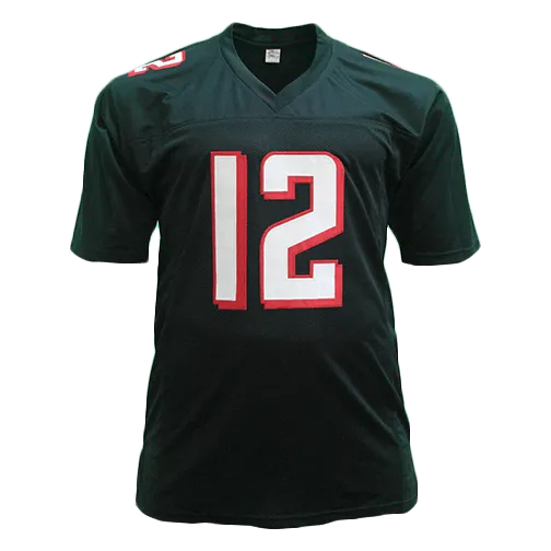 Mohamed Sanu Sr Pro Style Autographed Black Football Jersey (JSA)