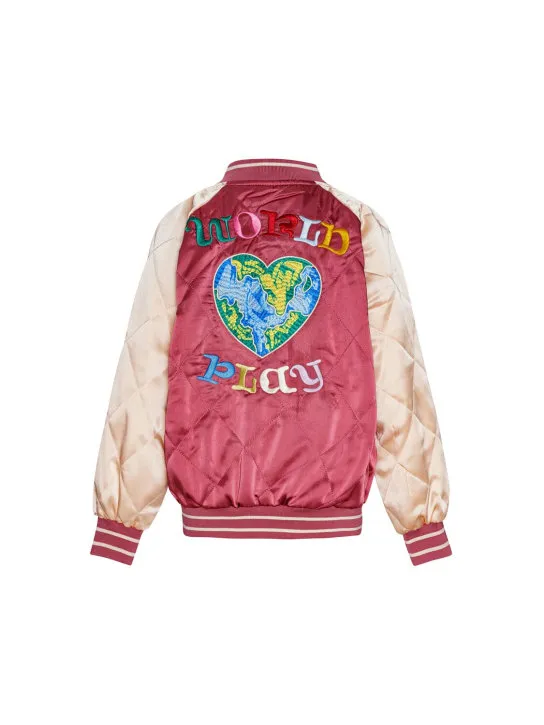 Molo   Embroidered quilted tech bomber jacket 