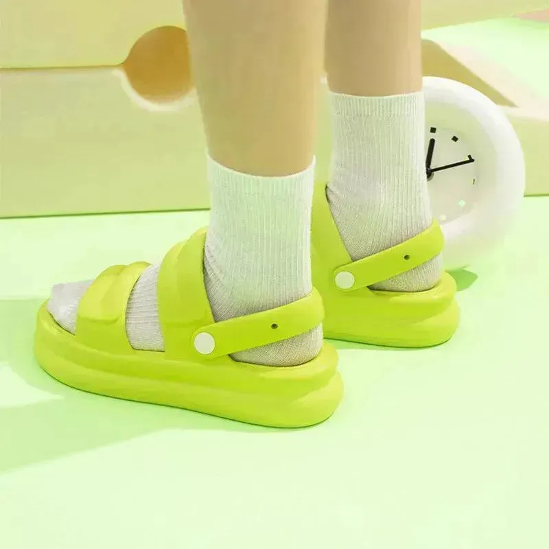 Multi-functional Thick-soled Sandals For Women Summer Outdoor Garden Slippers Beach Shoes