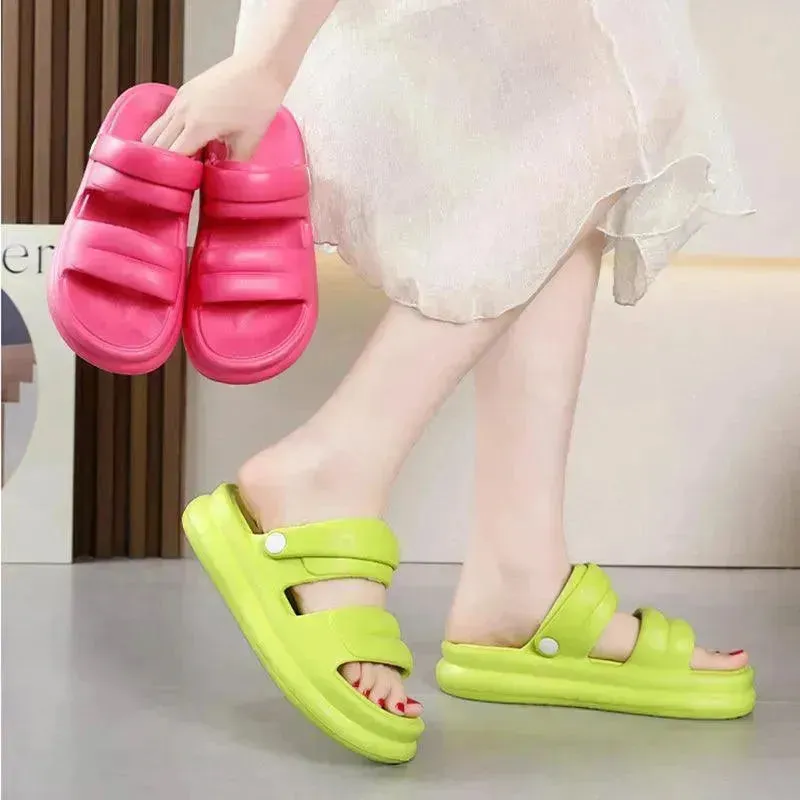Multi-functional Thick-soled Sandals For Women Summer Outdoor Garden Slippers Beach Shoes