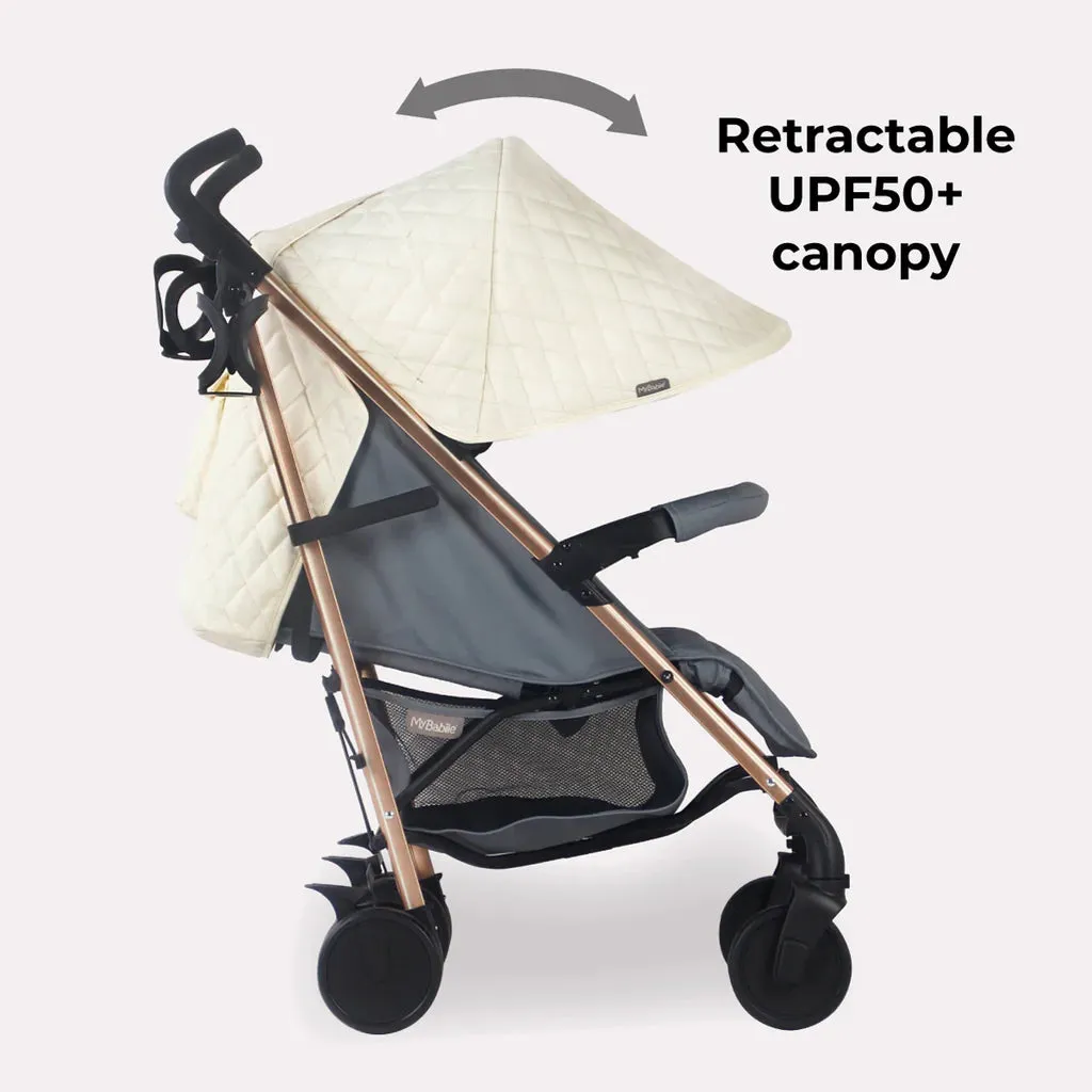 My Babiie MB51 Stroller - Quilted Champagne