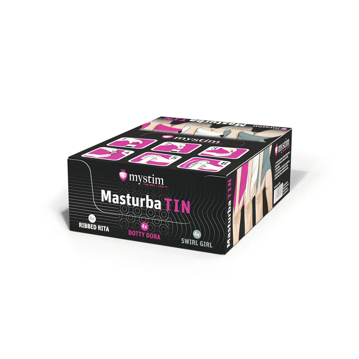 Mystim MasturbaTINS Stroker 12-Piece Display