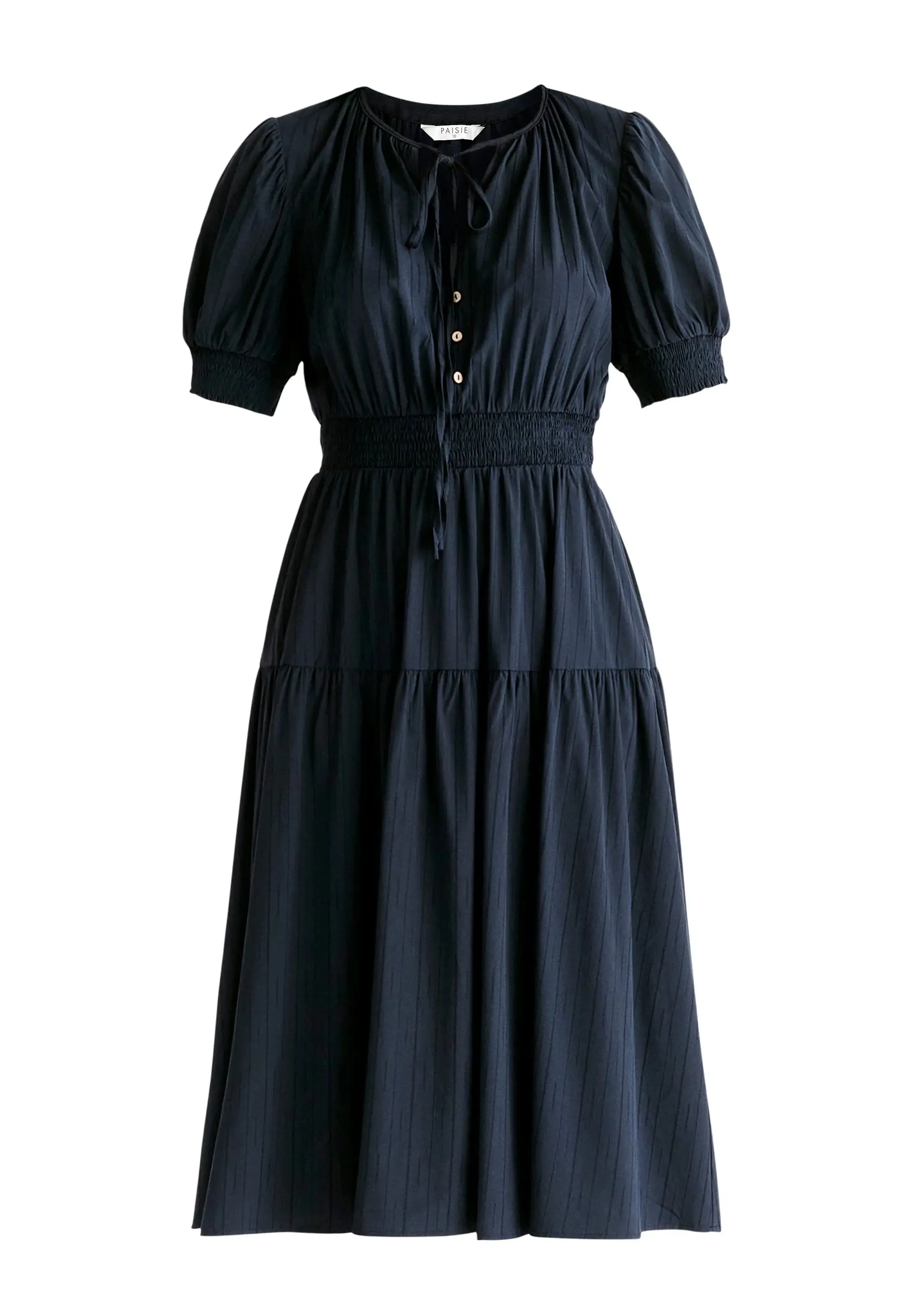 Navy Peekaboo Back Dress