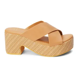 Nellie Platform Heel - Tan