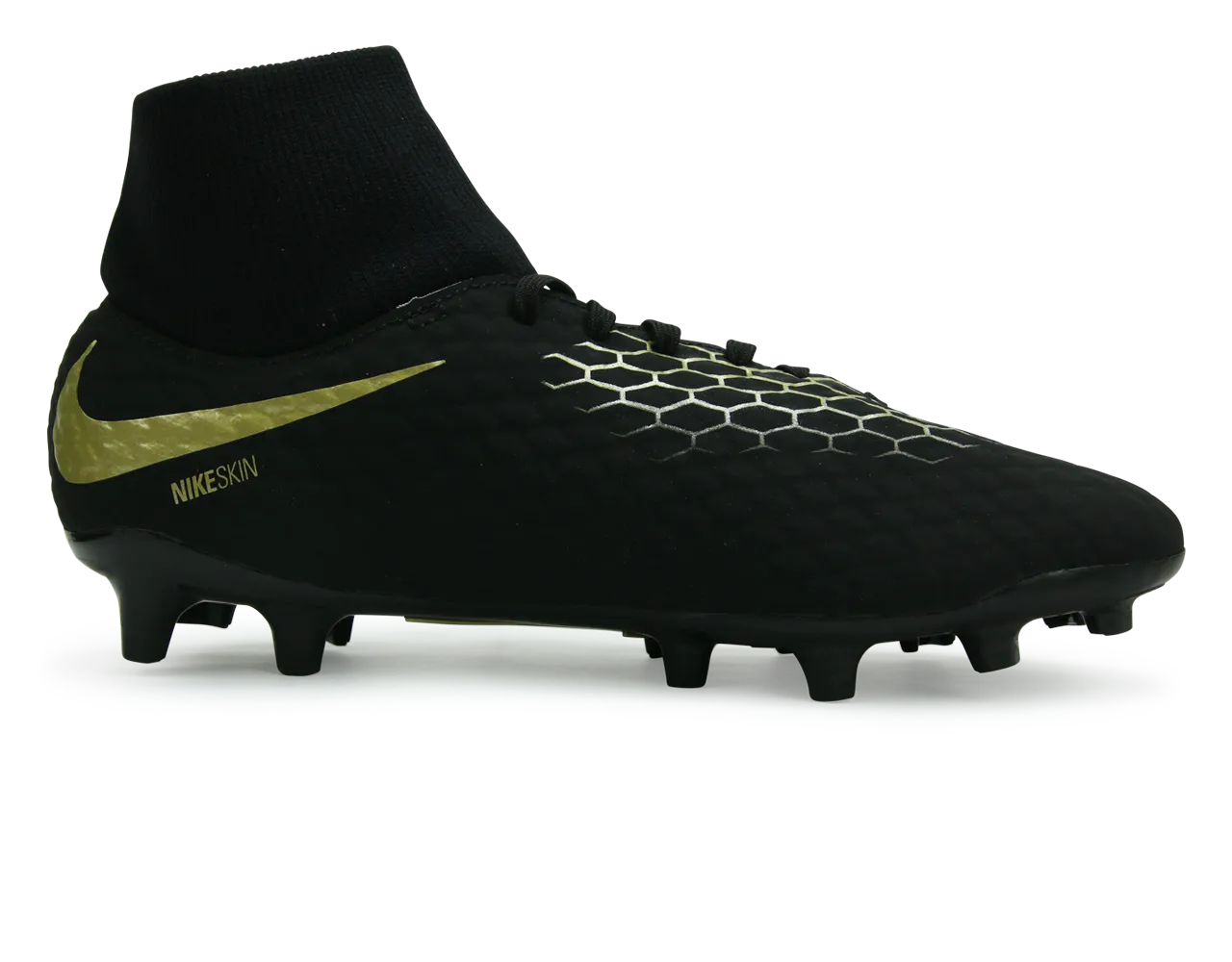 Nike Men's Hypervenom Phantom 3 Academy DF FG Black/Metalic Vivid Gold