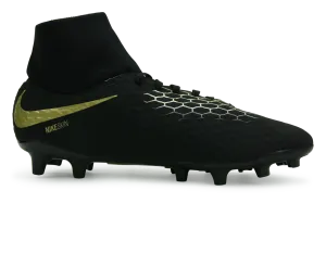 Nike Men's Hypervenom Phantom 3 Academy DF FG Black/Metalic Vivid Gold