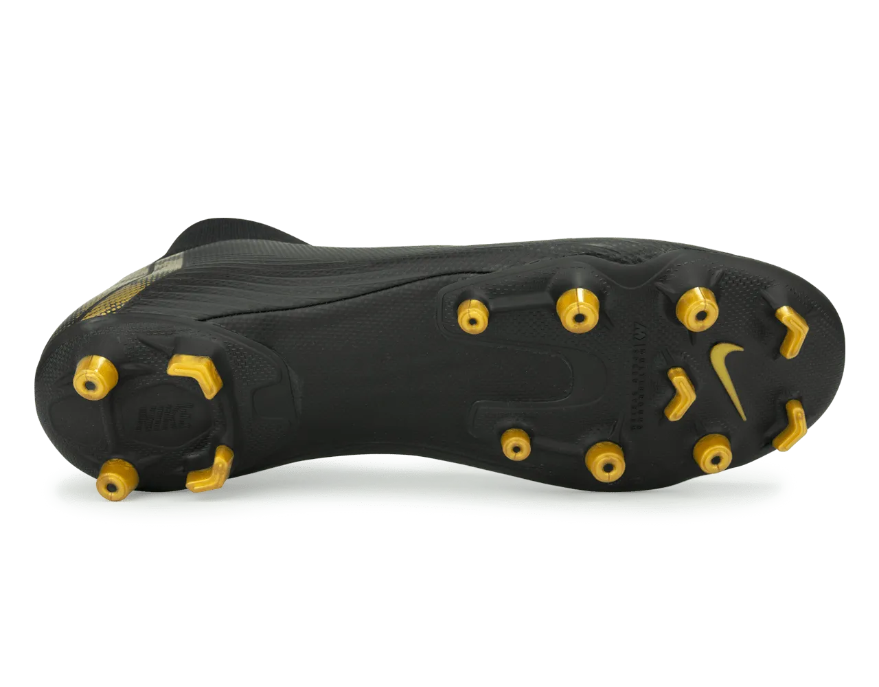 Nike Men's Mercurial Superfly 6 Academy FG/MG Black/Metallic Vivid Gold