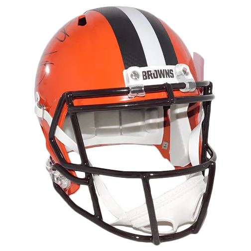 Odell Beckham Jr And Jarvis Landry Dual Signature Cleveland Browns Full Size Replica Speed Football Helmet! (JSA)
