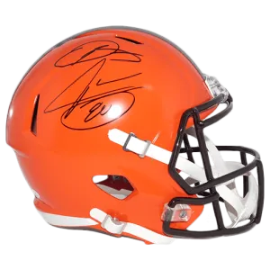 Odell Beckham Jr And Jarvis Landry Dual Signature Cleveland Browns Full Size Replica Speed Football Helmet! (JSA)
