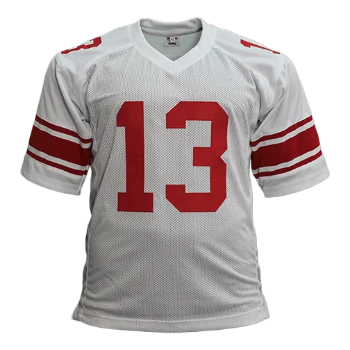 Odell Beckham Jr Autographed New York Football Jersey White (Beckett)