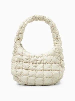 Oversized quilted crossbody bag