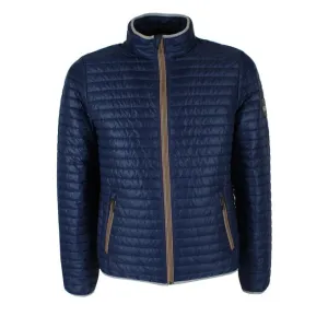  QUILTED MEN LONG SLEEVED FULL ZIP BOMBER MOD.INCIPIT Blue