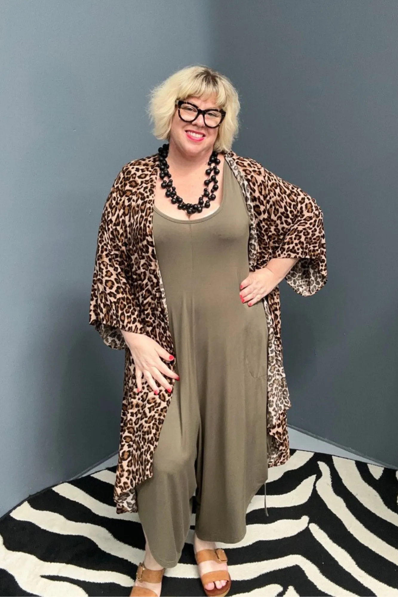 'RACHEL' Bamboo Jumpsuit - Khaki