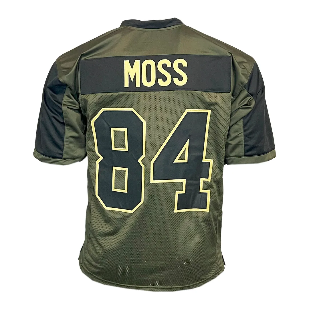 Randy Moss Unsigned Salute to Service Football Jersey