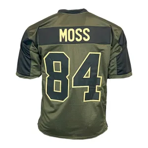 Randy Moss Unsigned Salute to Service Football Jersey